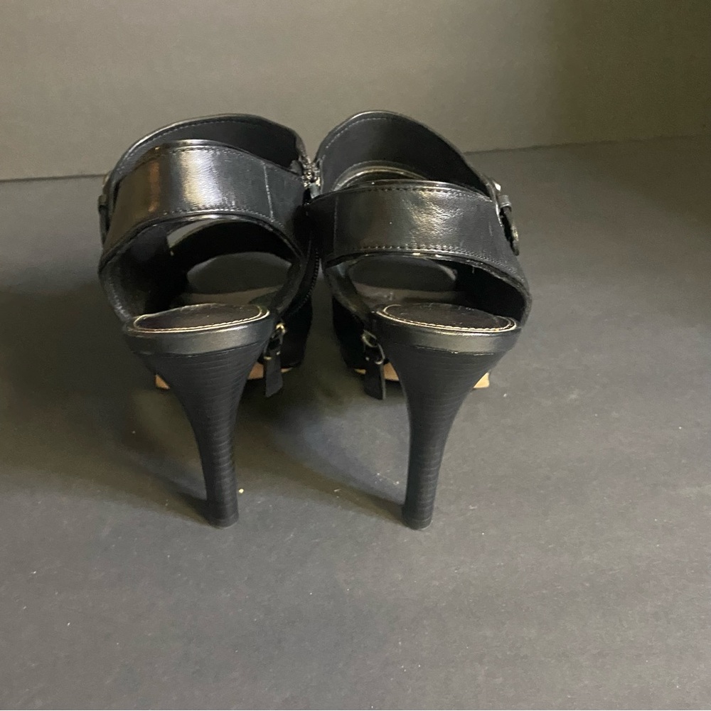 Coach Black Strappy Heels - Picture 3 of 14